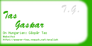 tas gaspar business card